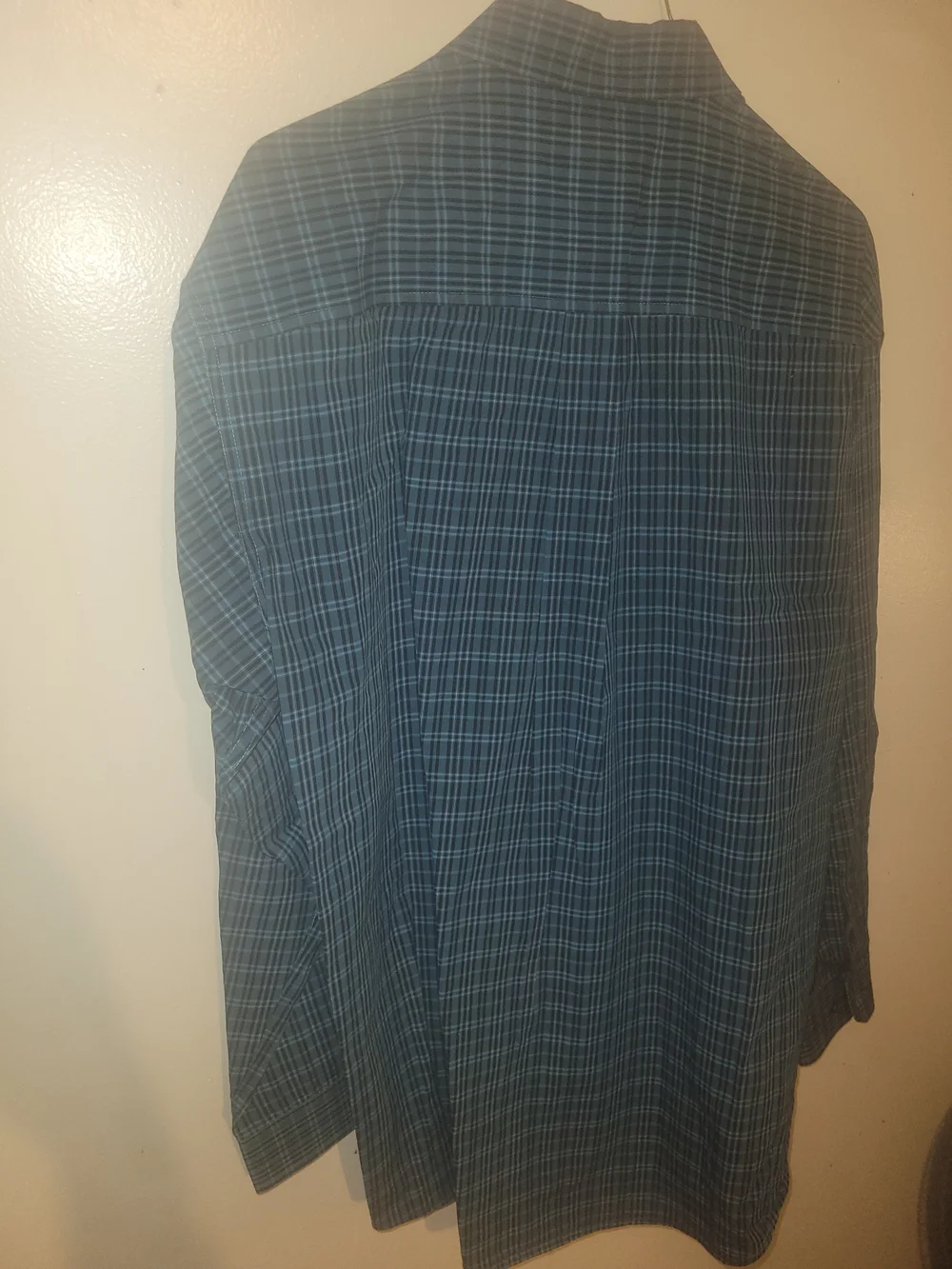 Cinch Teal and Black Plaid Lightweight Shirt